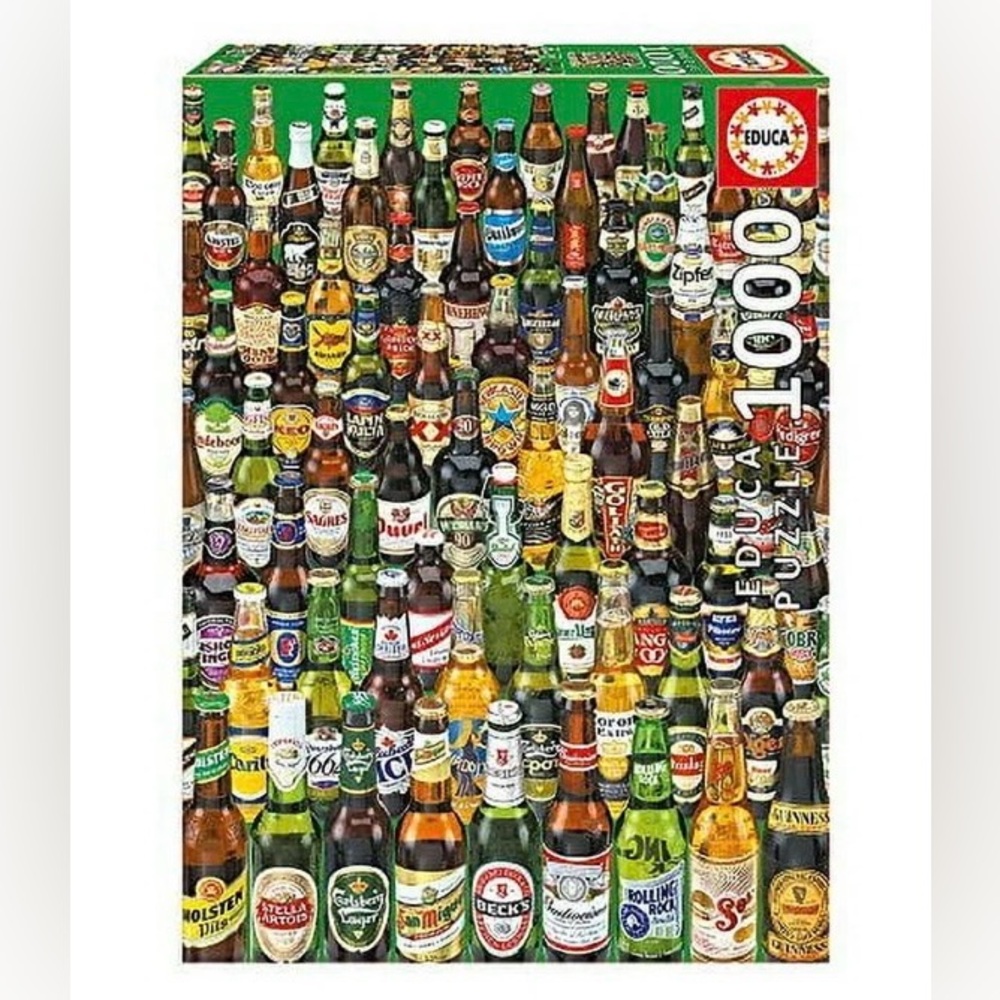 Educa 1000 Piece Beer Bottle Puzzle New Sealed